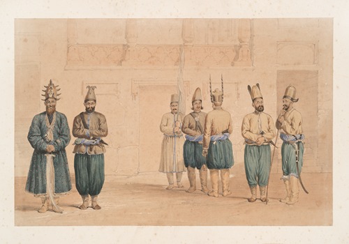 Cabul; retinue of Shah Shoojau Ool Moolk, Mahomed Shah Giljee, chief executioner, Ghufoor, a mutilator