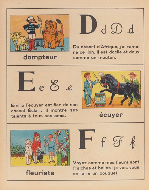 A.B.C. des métiers – abécédaire Pl.04