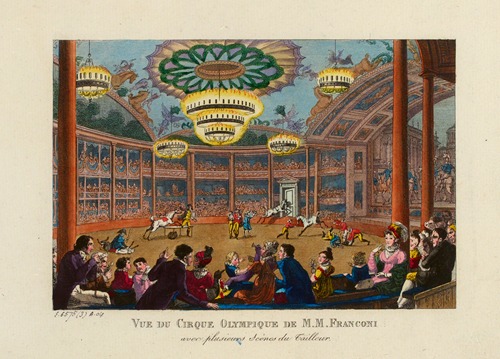 Vue du Cirque Olympique de M.M. Franconi