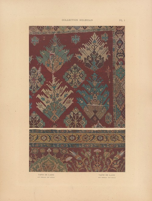 La collection Kelekian; Étoffes & tapis d’Orient & de Venise Pl.001