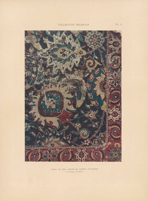 La collection Kelekian; Étoffes & tapis d’Orient & de Venise Pl.002