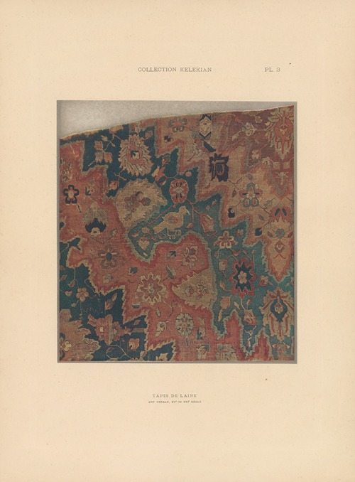 La collection Kelekian; Étoffes & tapis d’Orient & de Venise Pl.003