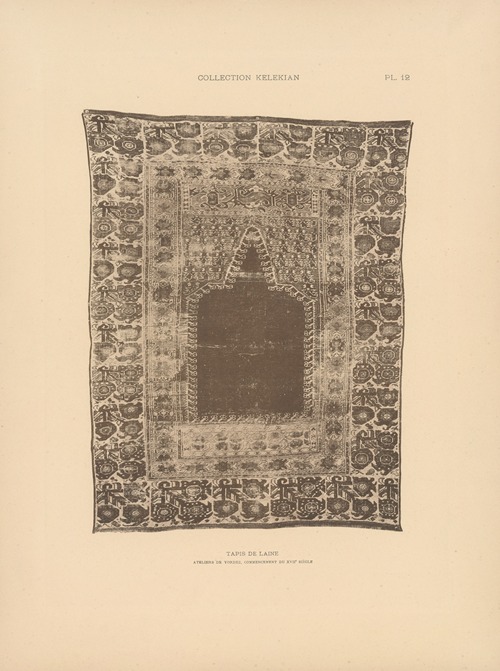 La collection Kelekian; Étoffes & tapis d’Orient & de Venise Pl.012