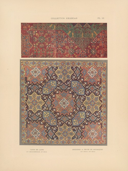 La collection Kelekian; Étoffes & tapis d’Orient & de Venise Pl.015