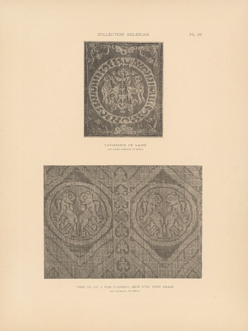 La collection Kelekian; Étoffes & tapis d’Orient & de Venise Pl.019