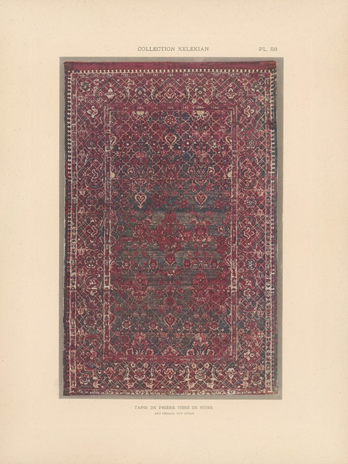 La collection Kelekian; Étoffes & tapis d’Orient & de Venise Pl.058