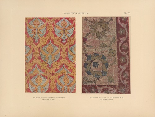 La collection Kelekian; Étoffes & tapis d’Orient & de Venise Pl.076