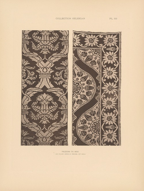 La collection Kelekian; Étoffes & tapis d’Orient & de Venise Pl.083