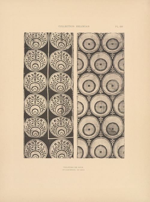 La collection Kelekian; Étoffes & tapis d’Orient & de Venise Pl.089