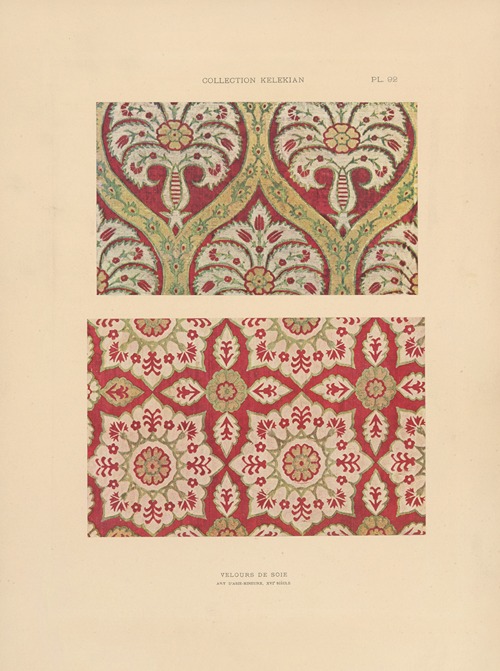La collection Kelekian; Étoffes & tapis d’Orient & de Venise Pl.092
