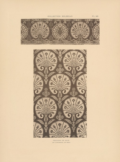 La collection Kelekian; Étoffes & tapis d’Orient & de Venise Pl.093