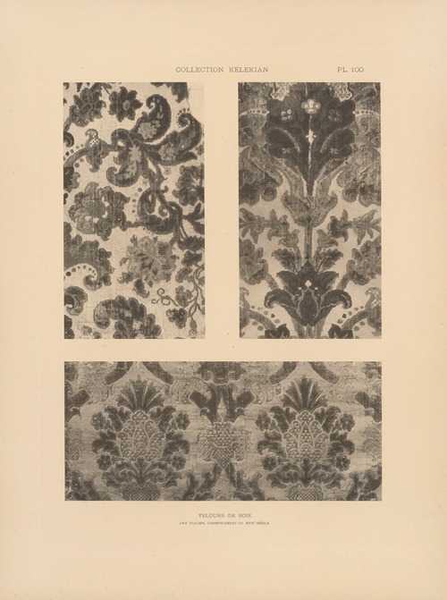 La collection Kelekian; Étoffes & tapis d’Orient & de Venise Pl.100