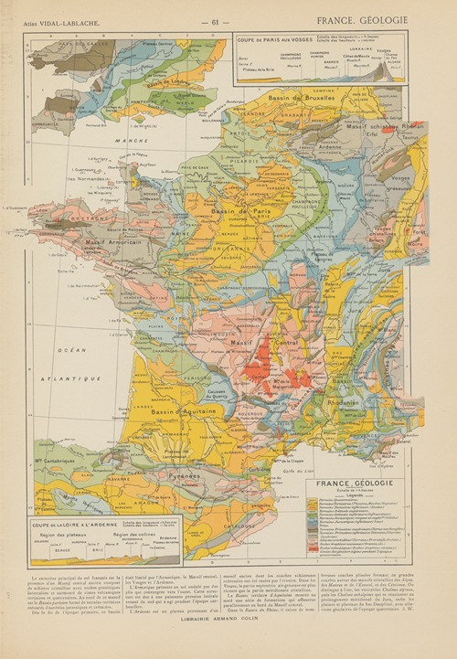 France. Géologie