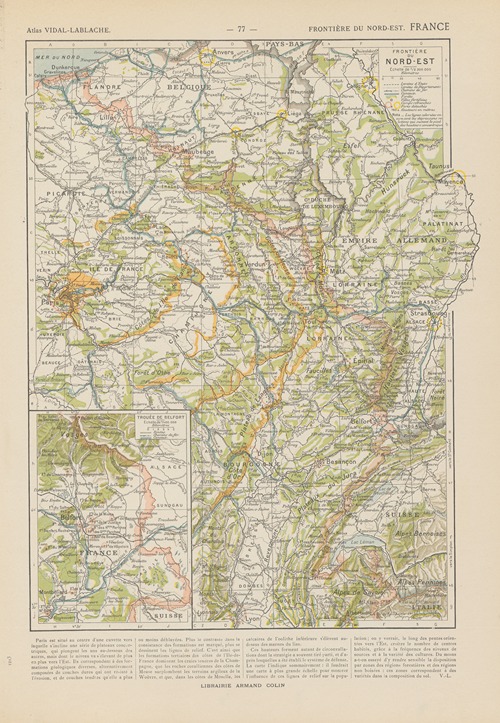 France. Frontiére du Nord-Est