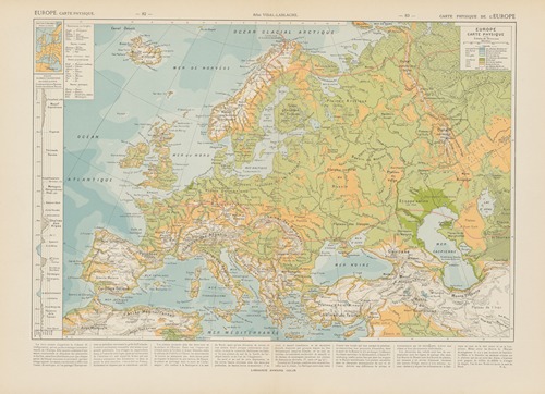 Carte Physique de l’Europe