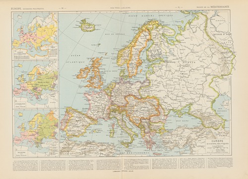 Europe. Divisions Politiques