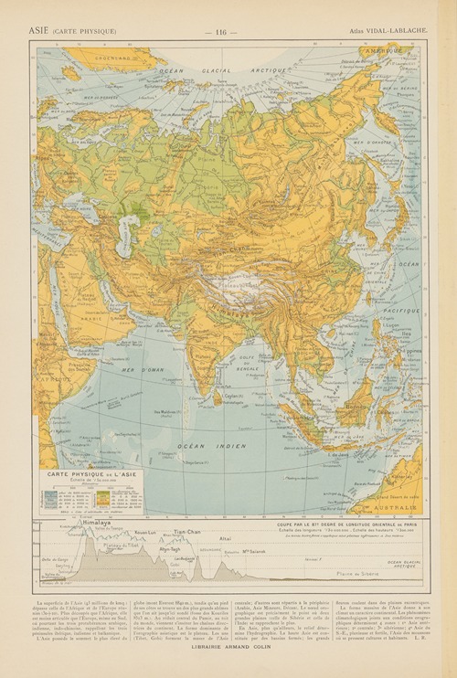 Carte Physique de l’Asie