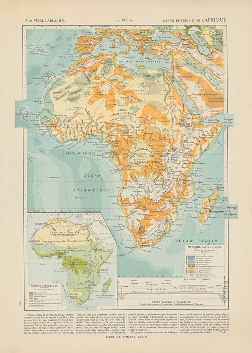 Carte Physique de l’Afrique