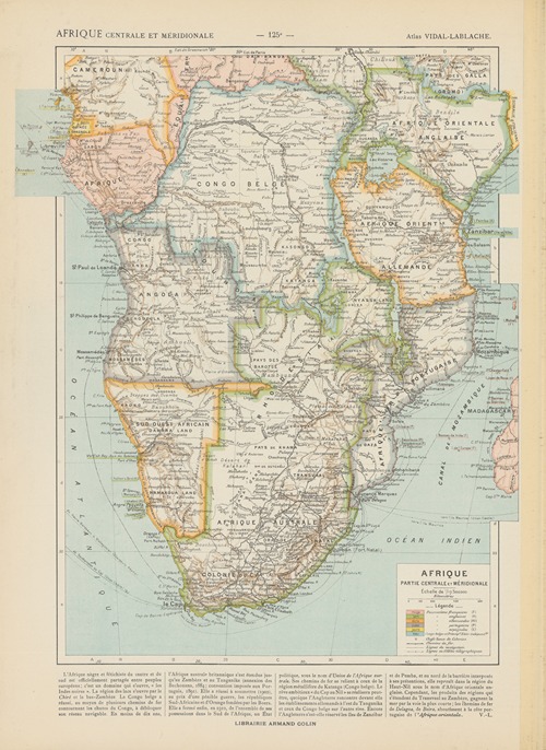 Afrique. Partie Centrale et Méridionale