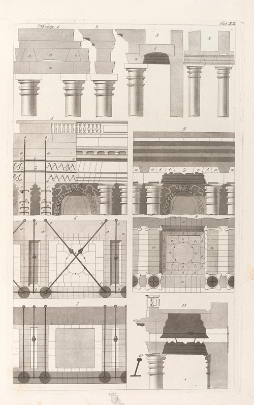 Architektura obeymuiaca wszelki gatunek murowania i budowania Pl.107