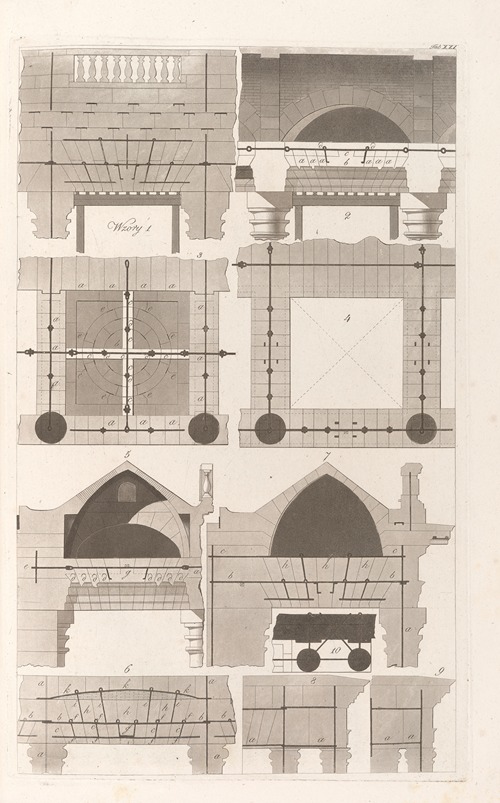 Architektura obeymuiaca wszelki gatunek murowania i budowania Pl.108