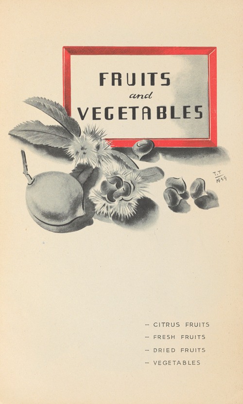 Fruits and vegetables