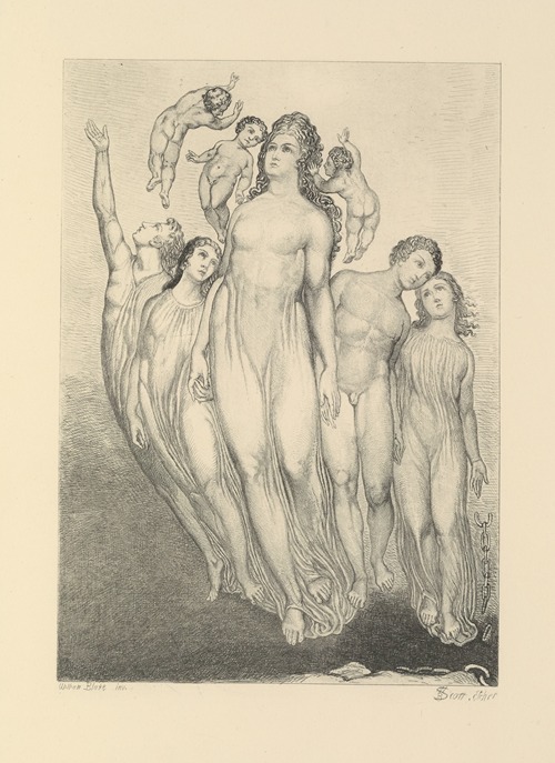 William Blake; etchings from his works Pl.1