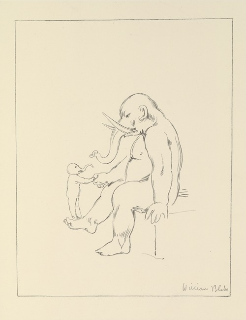 William Blake; etchings from his works Pl.3