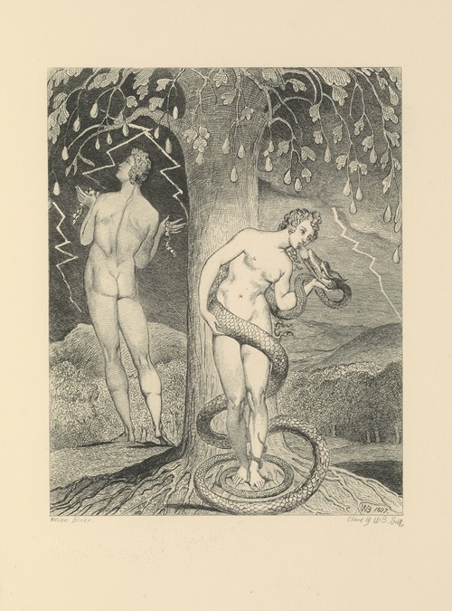 William Blake; etchings from his works Pl.9
