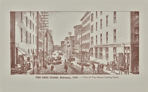 View of Vine Street, looking south