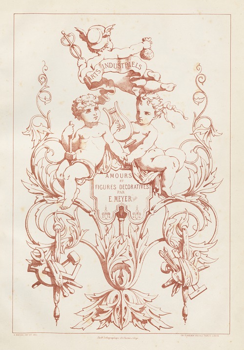 Amours et figures; décoratives arts industriels Pl.01
