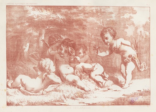 Amours et figures; décoratives arts industriels Pl.02