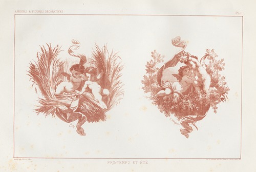 Amours et figures; décoratives arts industriels Pl.03