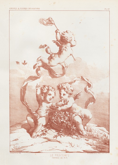 Amours et figures; décoratives arts industriels Pl.05