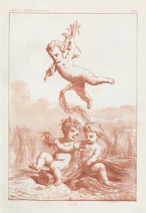 Amours et figures; décoratives arts industriels Pl.07