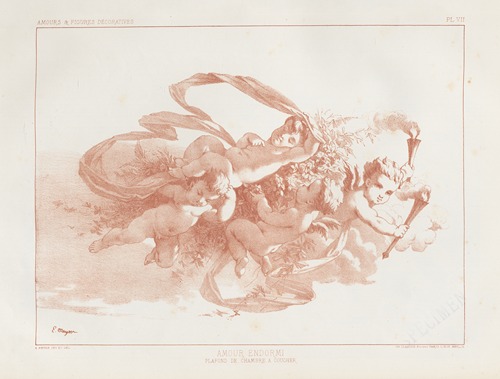 Amours et figures; décoratives arts industriels Pl.08