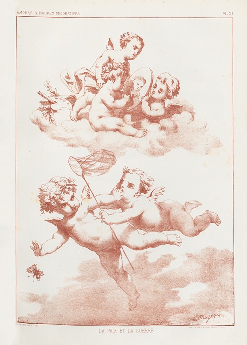 Amours et figures; décoratives arts industriels Pl.12