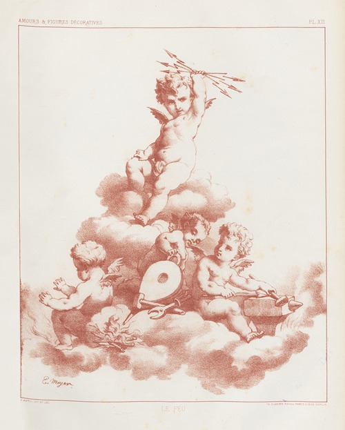 Amours et figures; décoratives arts industriels Pl.13