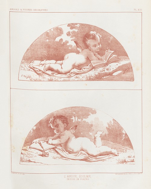 Amours et figures; décoratives arts industriels Pl.14