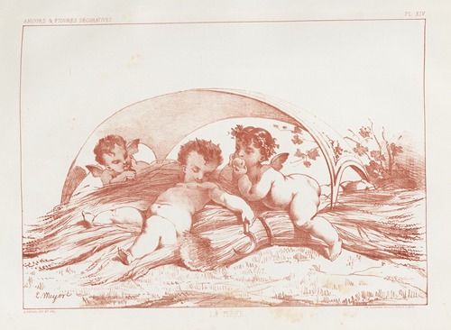 Amours et figures; décoratives arts industriels Pl.15