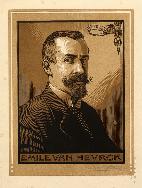Emile Van Heurck. Driekwart portret.