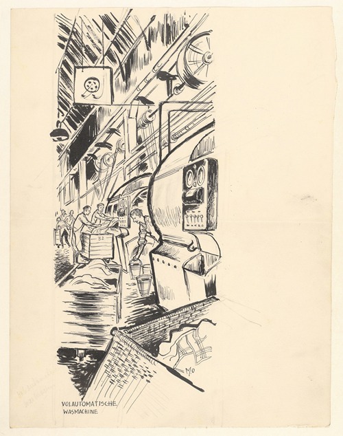Industriële wasmachine.