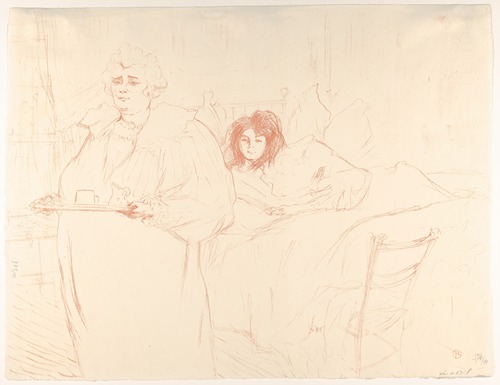 Serving Breakfast (Madame Baron and Mademoiselle Popo)