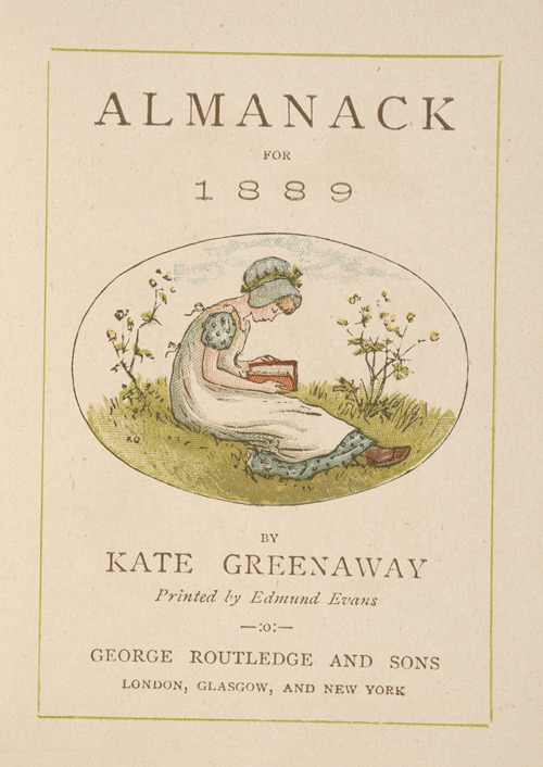 01 Almanack for 1889 – Title