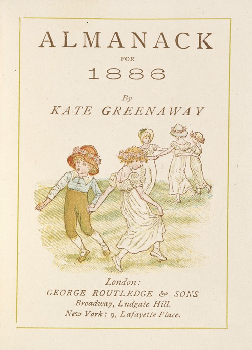 Almanack for 1886 – Title