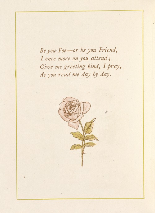Be you Foe -or be you Friend…