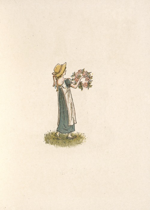 Child holding a wreath