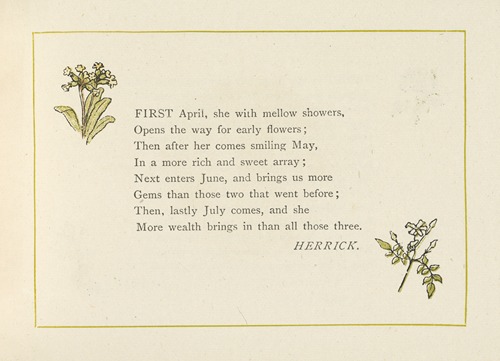 First April, she with mellow showers….