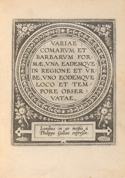 Variae Comarum et Barbarum formae – Title page