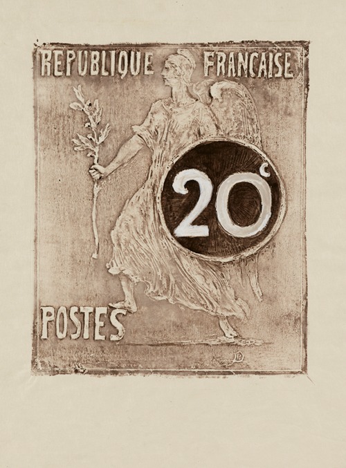 Esquisses de timbres pour un concours – 20 centimes